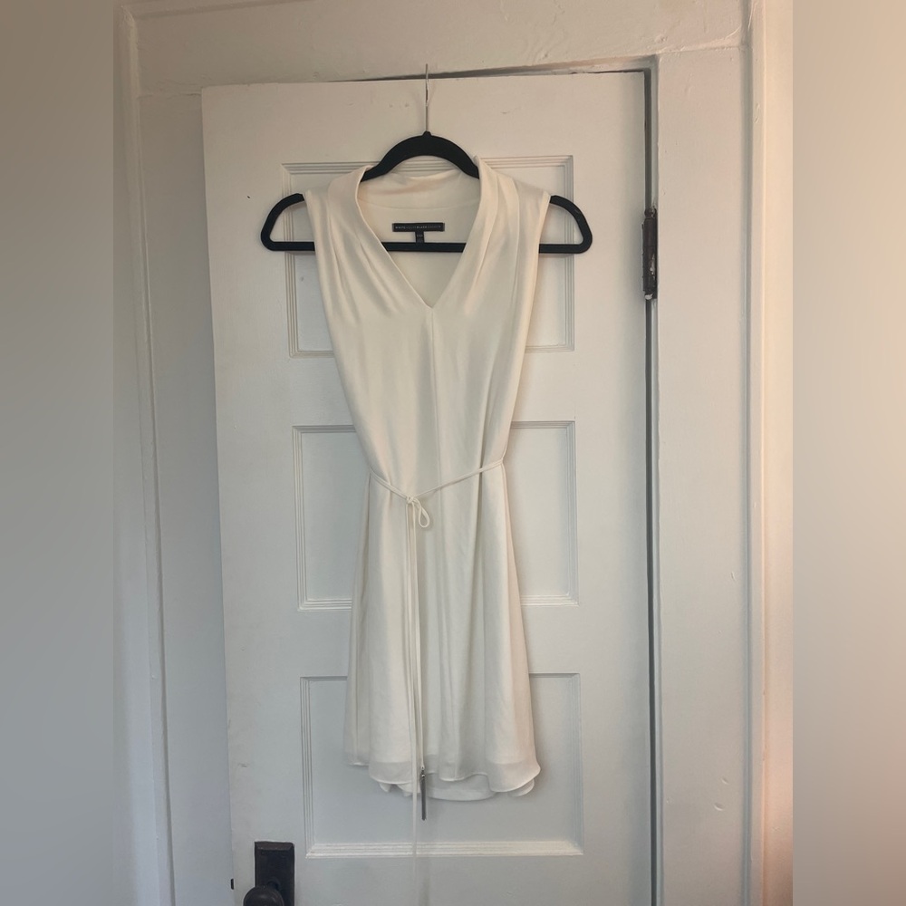 White House Black Market Cream Mini Dress